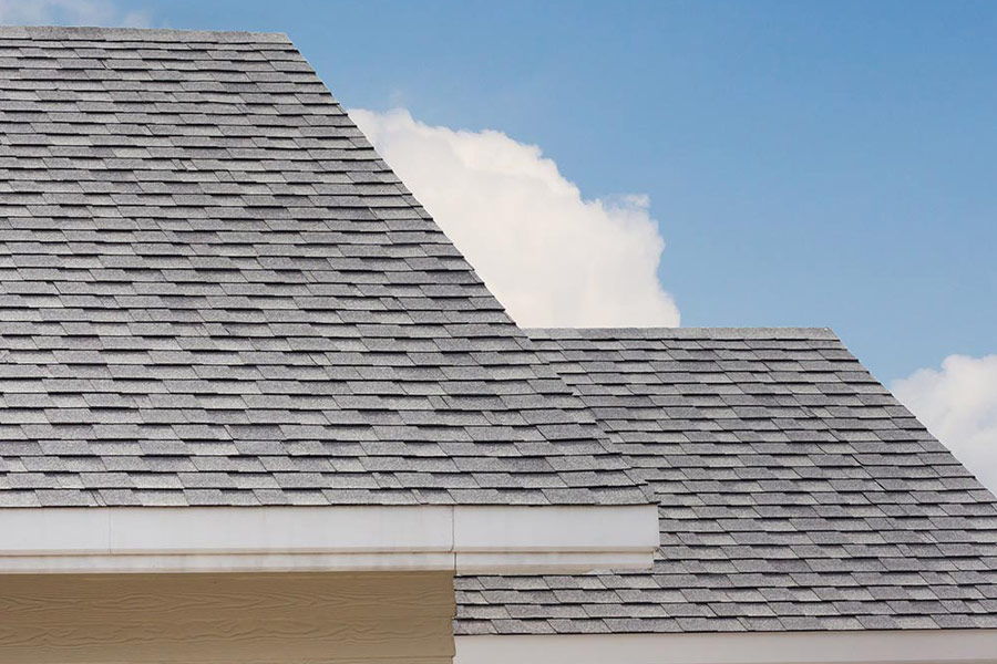 gray shingle roofs